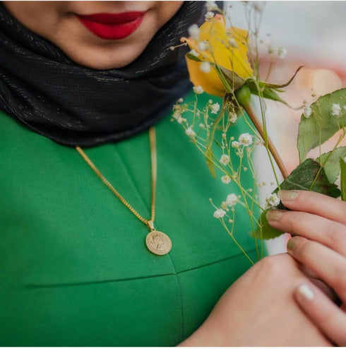 Royalty Neckchain with our Classic Pendant! - 600 MM - 14K Genuine Gold Plated! - New Design! - (Men/Women)