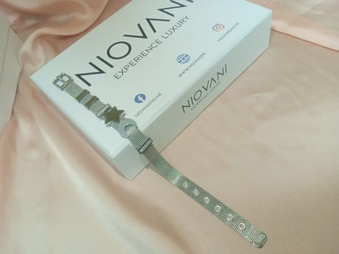 To The Moon & Back! - Sparkling Adjustable Bracelet! - Fine Stainless Steel! - Free Box Packaging!
