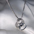 You & I - Love Necklace! - Rhodium Plated! - AAAAA Cubic Zirconia! - Free Box Packaging!