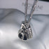 You & I - Love Necklace! - Rhodium Plated! - AAAAA Cubic Zirconia! - Free Box Packaging!