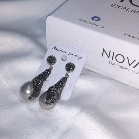 Turkish Delight - Statement Drop Earrings! - Gemstones with AAAAA Cubic Zirconia! - Free Box Packaging!