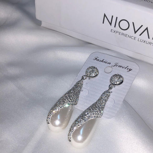 Turkish Delight - Statement Drop Earrings! - Gemstones with AAAAA Cubic Zirconia! - Free Box Packaging!