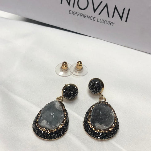 Turkish Affair! - Statement Drop Earrings! - Gemstones with AAAAA Cubic Zirconia! - Free Box Packaging!