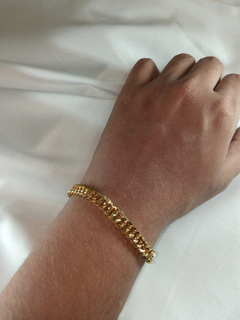 Morpheus Bracelet! - 14K Gold Plated! - Long Lasting Polish & Shine! - Hot Seller! - 200MM Width! (Men/Women)