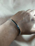 Modern Cuff Bracelet! - Medium Size! - Majestic Grey! - Stainless Steel! - Free Box Packaging!