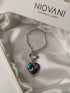 Bella! (Purple's & Blue's) - T-Bar Bracelet! - Genuine European Crystals! - Rhodium Plated! - Free Box Packaging!