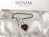 Niovani Pure Love Necklace! - Dark Angel Red! - Genuine European Crystals! - Rhodium Plated! - Sparkling