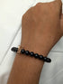 Nobility! - Adjustable Bracelet! - Rose Gold & Jet Black! - AAA Cubic Zirconia! - Free Box Packaging!