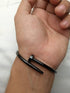 Screw Bracelet! - Small Size! - Jet Black! - Quality Stainless Steel! - Free Box Packaging!