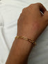 Egyptian Dust! - 14K Gold Plated Bracelet! - T Bar Lock! - Free Box Packaging!