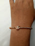 Kingdom! - Rose Gold Plated Adjustable Bracelet! - AAA+ Cubic Zirconia! - Free Box Packaging!