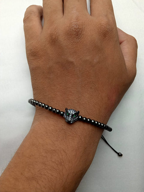 Kingdom! - Black Gold Plated Adjustable Bracelet! - AAA+ Cubic Zirconia! - Free Box Packaging!