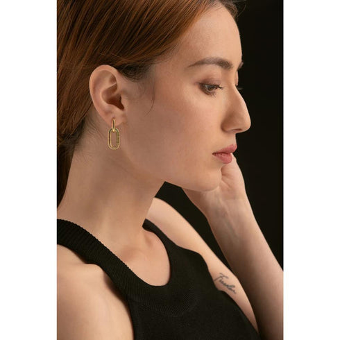 Ladies Night Earrings! - 18K Genuine Gold Plated Over Stainless Steel! - Free Box Packaging!