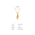 Roses are Gold Necklace! - 18K Genuine Gold Plated over Pure Stainless Steel! - Chic Design! - Free Box Packaging!