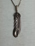 Tribal Necklace - Ancient Feather Design - 316L Sparkling Stainless Steel - Free Box Packaging!