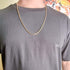 Zeus Chain! - Medium Length! - 14K Thick Gold Plated! - Strong Lasting Shine! - 600MM Length!