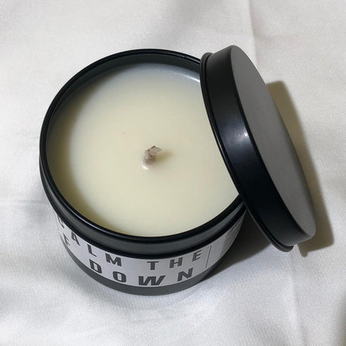 Calm the F Down - Scented Spiced Apple Candle - Premium Soy Wax - 120 ML - Long Lasting - Free Shook Carry Bag!