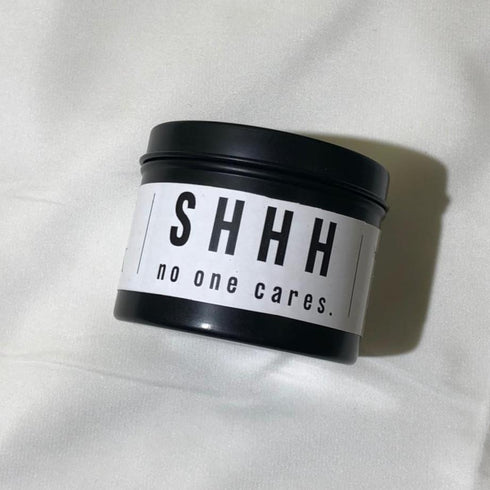 SHHH, No One Cares - Scented Spiced Apple Candle - Premium Soy Wax - 120 ML - Long Lasting - Free Shook Carry Bag!