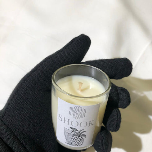 Mini Candle - Fruity Cocktail Scented - Handmade Glass - Limited Edition - Free Shook Carry Bag