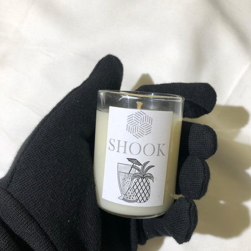 Mini Candle - Fruity Cocktail Scented - Handmade Glass - Limited Edition - Free Shook Carry Bag