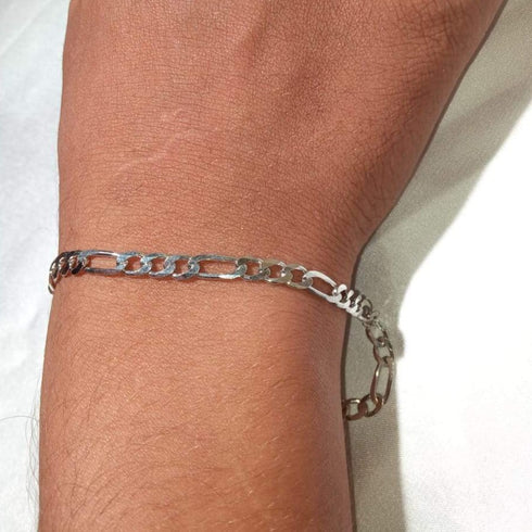 Neutron Bracelet - Pure S925 Sterling Silver (Chandi) - Rhodium Plated - Men/Women - Free Box Packaging !