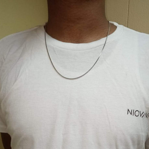 Hypnos Snake Chain (Silver)! - Ultra Thin! - Sparkling Long Lasting Polish! - 600MM Length! - Hot Seller!