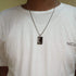 Smoking Aces Necklace (Black) - Pure 316L Surgical Grade Stainless Steel - Free Box Packaging