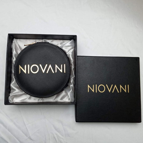 Niovani Jewellery Organizer - Genuine Leather! - Free Box Packaging