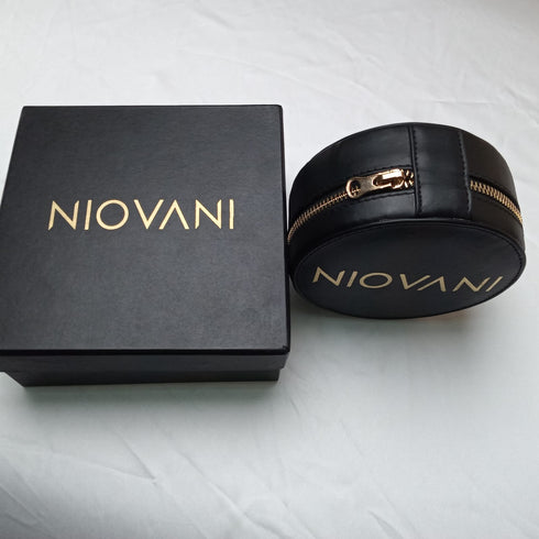 Niovani Jewellery Organizer - Genuine Leather! - Free Box Packaging