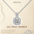 All That Sparkle - S925 Sterling Silver Necklace - AAA Cubic Zirconia Stones - Free Box Packaging