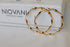 Hoop's Ocean! - Earrings - 14K Gold Plated! - Large Hoops! - Hot Seller!