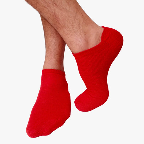 Soxyfeet Ankle Socks - Candy Red - Ultrasoft Cotton