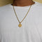 Royalty Neckchain with our Classic Pendant! - Thick Rope Chain! - 600 MM - 14K Genuine Gold Plated! - New Design! - (Men/Women)