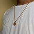 Royalty Neckchain with our Classic Pendant! - Thick Rope Chain! - 600 MM - 14K Genuine Gold Plated! - New Design! - (Men/Women)