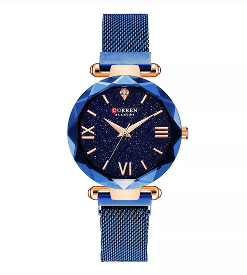 Curren Glitter (Brilliant Blue) - Women's Watch - Adjustable Magnetic Strap! - Water Resistant - 1 Year Warranty