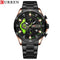 Curren Speed (Jungle Green & Black) - Men's Watch - 1 Year Warranty - Chronograph - 3 ATM Water Resistant