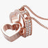 Layers of Love Necklace - Rose Gold Plated - AAA+ Cubic Zircon Stones - Modern Design - Free Box Packaging