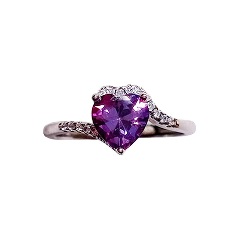 Lover's Heart Ring - Adjustable Size - Pure Sterling Silver (Chandi) - Free Box Packaging!