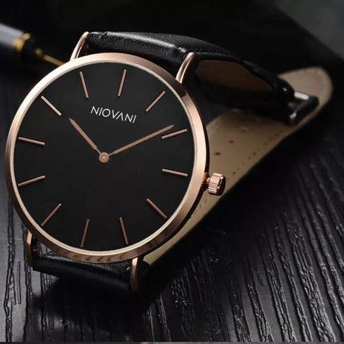 Man Bundle - Niovani Iconic Watch & Wallet - Free Box Packaging!