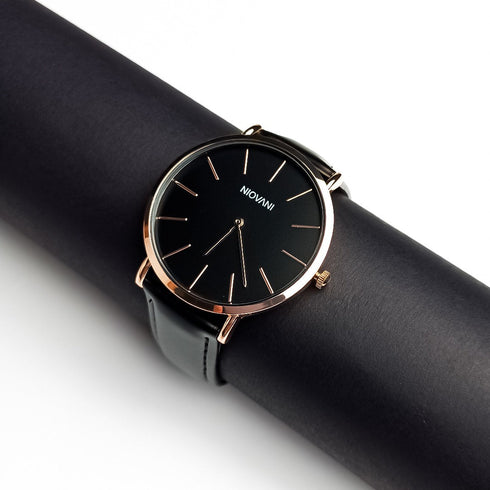 Man Bundle - Niovani Iconic Watch & Wallet - Free Box Packaging!