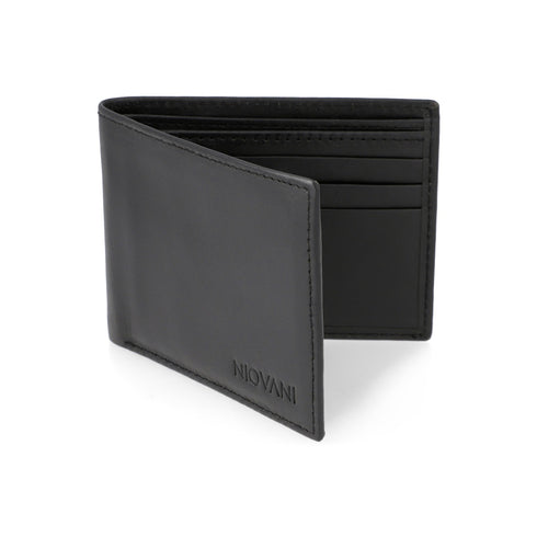 Classic Cash - Men's Wallet - Minimal Black - Genuine Cow Ultrasoft Leather - Cash & Card Slots - Export Quality