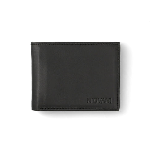Classic Cash - Men's Wallet - Minimal Black - Genuine Cow Ultrasoft Leather - Cash & Card Slots - Export Quality