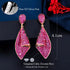 Pink Party Earrings - Statement Jewellery - Cubic Zircon - Box Packaging