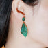 Emerald Green Party Earrings - Statement Jewellery - Cubic Zircon - Box Packaging
