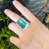 Royal Green Party Ring (Adjustable Size) - Statement Jewellery - Cubic Zircon - Box Packaging