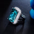 Royal Green Party Ring (Adjustable Size) - Statement Jewellery - Cubic Zircon - Box Packaging