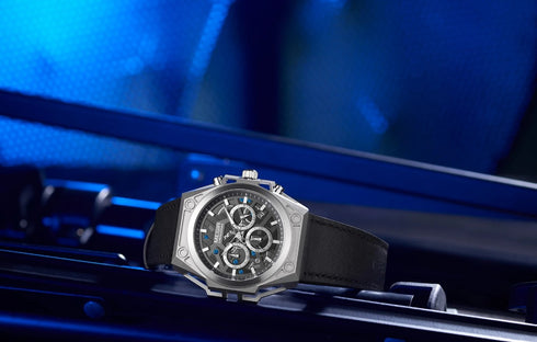 Megir - Men's Watch - 1 Year Warranty - Genuine Leather Strap - Chronograph - 3 ATM Water Resistant