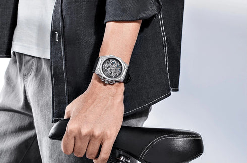 Megir - Men's Watch - 1 Year Warranty - Genuine Leather Strap - Chronograph - 3 ATM Water Resistant