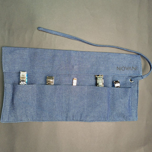 Niovani Watch Organizer - Watch Roll - Export Quality Denim - Watch Travel Case