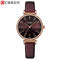 Curren - Women's Watch - Deep Brown & Rose Gold - Genuine Leather Strap! - 1 Year Warranty!